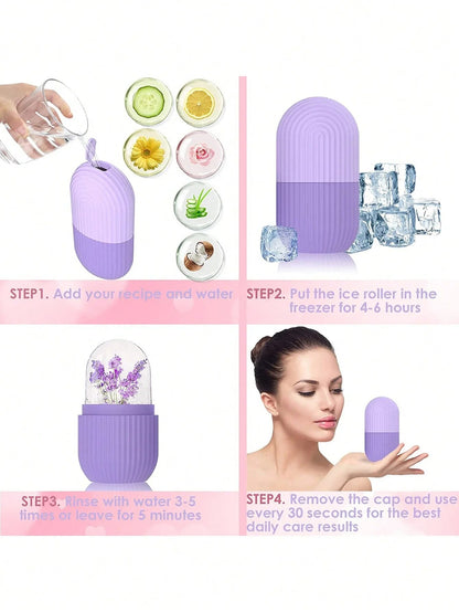 Silicone Ice Cube Massager for Face Beauty